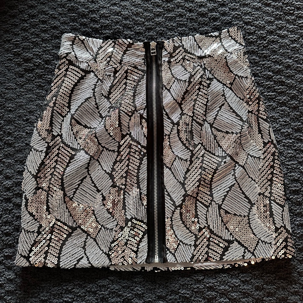 BEDO Sequin Mini Skirt Small
